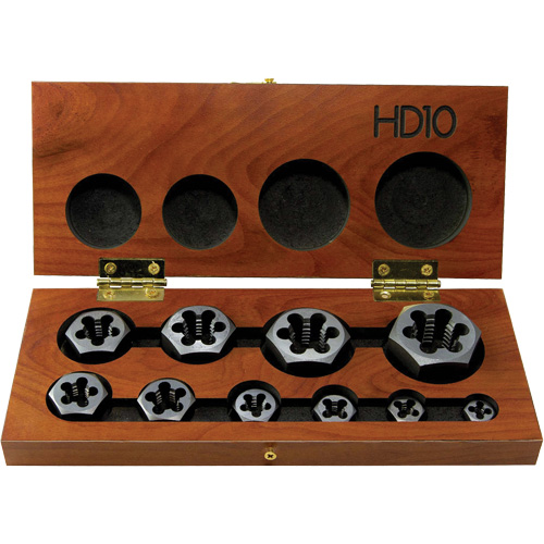 Drillco? Hex Threading Die Set, No. of Pieces, 10