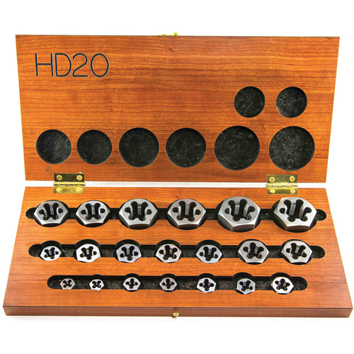 Drillco? Hex Threading Die Set, No. of Pieces, 20