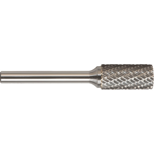 Drillco? Double Cut Cylindrical Burr, Trade No., SA-3L, Finish, Bright