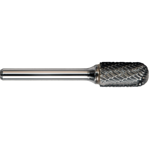 Drillco? Double Cut Ballnose Cylinder Burr, Trade No., SC-1, Finish, Bright