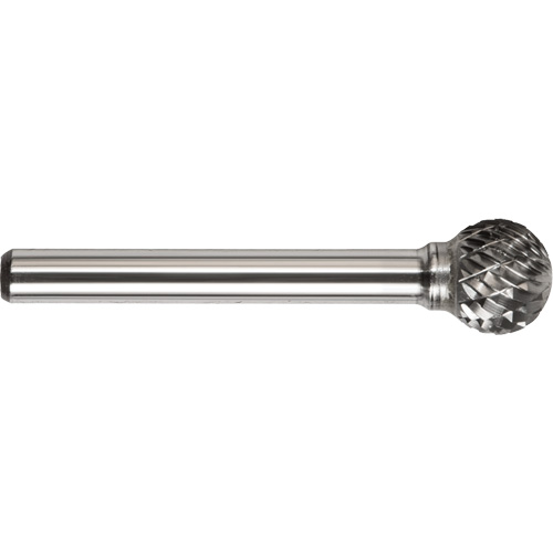 Drillco? Single Cut Ball Shaped Burr, Trade No., SD-42L2, Finish, Bright