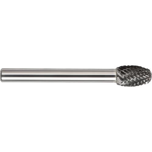 Drillco? Single Cut Oval Shaped Burr, Trade No., SE-11, Finish, Bright