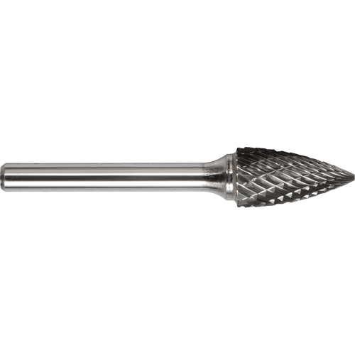 Drillco? Single Cut Pointed Tree Burr, Trade No., SG-3, Finish, Bright
