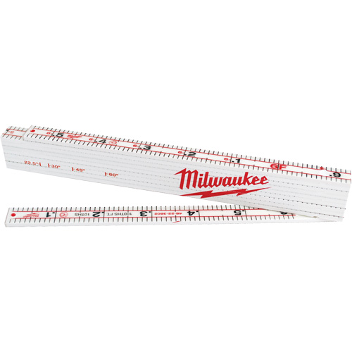 Engineer's Folding Rule, Length, 78", Width, 1-3/8", Graduations, 1/100", Material, Composite