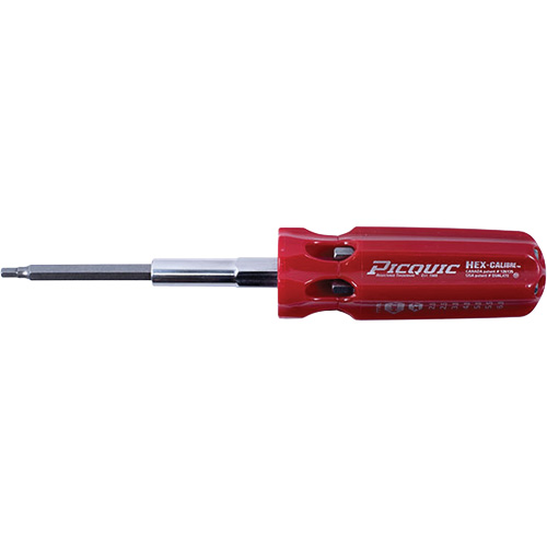 Hex-Calibre? Metric Multi-Bit Screwdriver, Handle Type, Plastic