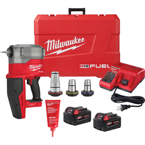 M18 Fuel? ProPEX? Cordless Expander Kit with One-Key?, Tube Capacity, 3/8" - 2", Manual or Power Driven, Power Driven, Voltage, 18 V, Length, 9"