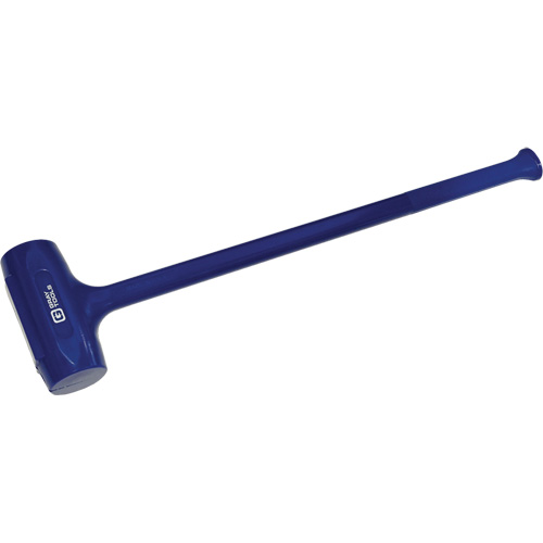 One-Piece Dead Blow Hammer, Head Weight, 12 lbs., Handle Grip Type, Smooth, Overall Length, 36", Colour, Blue