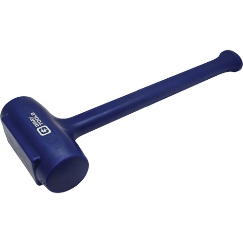 One-Piece Dead Blow Hammer, Head Weight, 1.6 lbs., Handle Grip Type, Smooth, Overall Length, 12-3/4", Colour, Blue