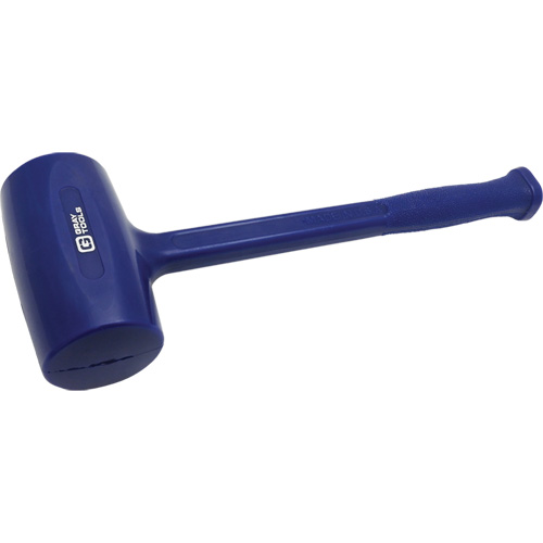 One-Piece Dead Blow Hammer, Head Weight, 3.3 lbs., Handle Grip Type, Smooth, Overall Length, 15-1/4", Colour, Blue