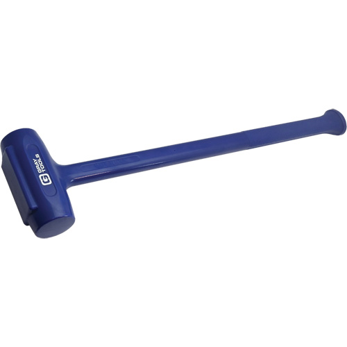 One-Piece Dead Blow Hammer, Head Weight, 9 lbs., Handle Grip Type, Smooth, Overall Length, 30", Colour, Blue