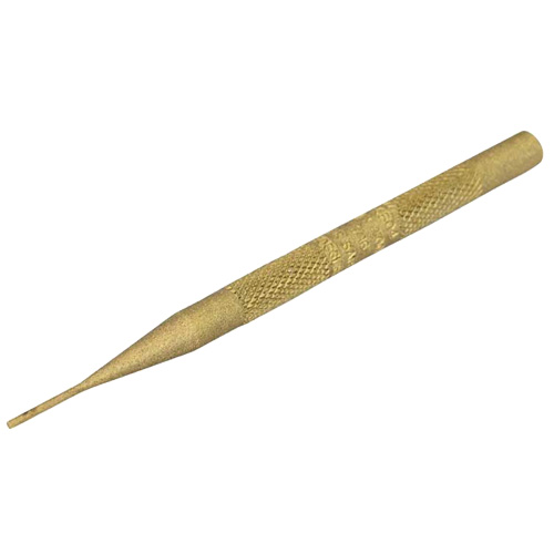 Brass Pin Punch, Point Diameter, 1/16", Overall Length, 4"