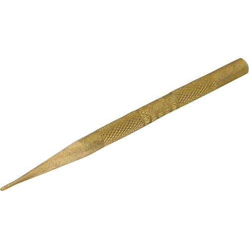 Brass Pilot Punches, Point Diameter, 1/16", Overall Length, 4"