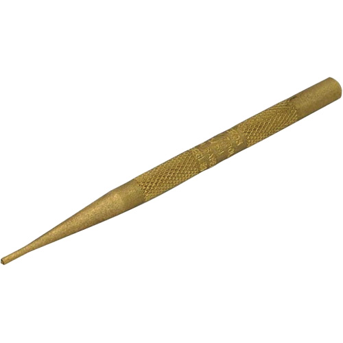 Brass Pilot Punches, Point Diameter, 5/64", Overall Length, 4"