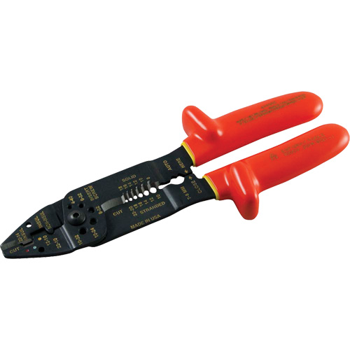 Stripper/Cutter Pliers, Overall Length, 8-1/4"