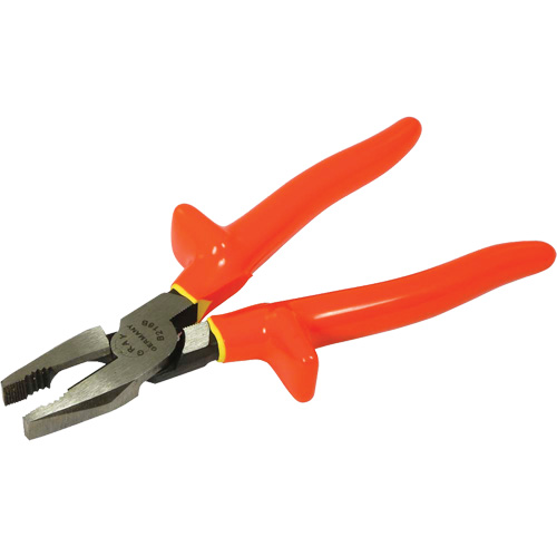 Insulated Linesman's Pliers, Voltage Rating, 1000 V, Overall Length, 9"