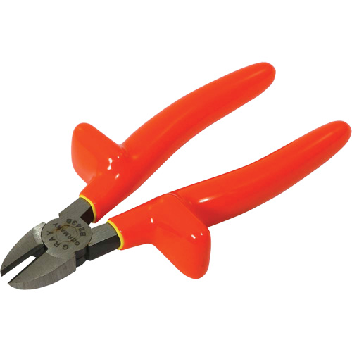 Side Cutting Diamond Slim Nose Pliers, Voltage Rating, 1000 V, Overall Length, 7-1/4"