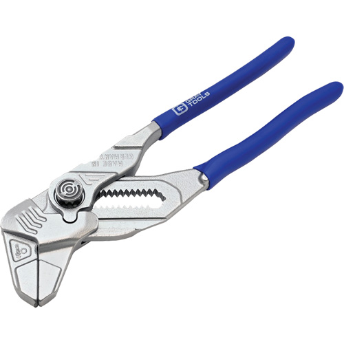 Smooth Jaw Adjustable Pliers, Overall Length, 7"