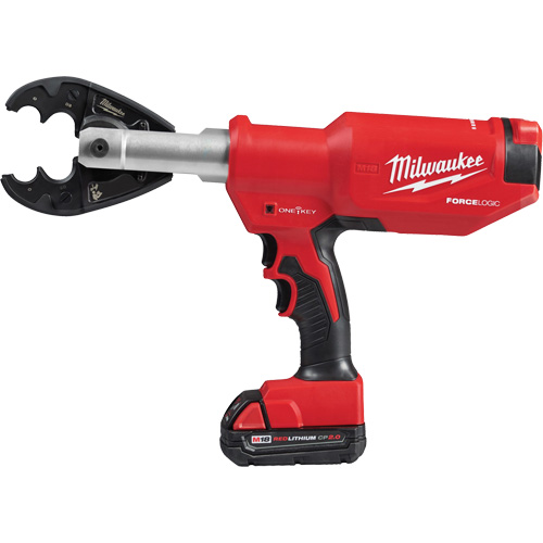 M18? Force Logic? 6T Pistol Utility Crimper O-D3 Kit, Voltage, 18 V, Battery Type, Lithium-Ion, Handle Type, Pistol Grip, Head Rotation, 340ø