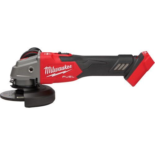 M18 Fuel? Variable Speed Braking Grinder with Lock-On Slide Switch, Voltage, 18 V, Chuck Size, 5"/4-1/2", Battery Type, Lithium-Ion, No Load RPM, 3500-8500, Length, 13.18", Width, 4.36"