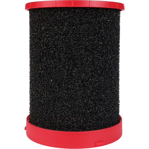 Large Wet/Dry Vacuum Wet Filter, Fits US Gallon Size, 6 US Gal./12 US gal./9 US gal., Type, Foam