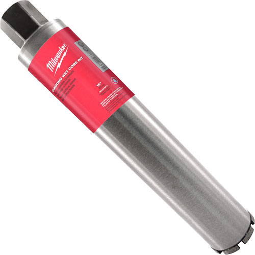 Premium Diamond Wet Core Bit, Bit Size, 6-1/4", Thread Size, 1-1/4"-7, Depth of Cut, 15", Max. RPM, 550