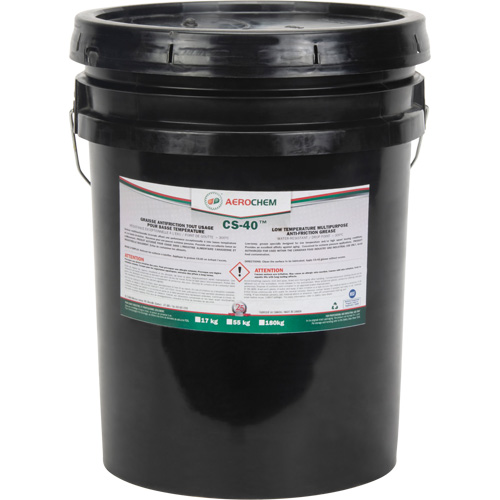 Aerochem CS-40 Low-Temperature Multi-Purpose Grease, Format, 17 kg, Container Type, Pail, Colour, Tan, Temperature Range, - 40øC to +260øC