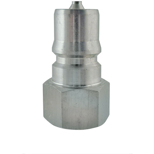 Hydraulic Quick Coupler - Plug, Material, Stainless Steel, Diameter, 1/4", Size, 1/4" NPT, Max PSI, 2000
