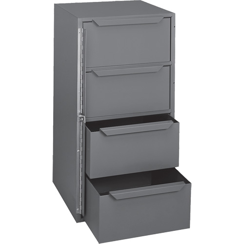 Truck Tool Storage Cabinet, Overall Dimensions (WxDxH), 12-5/8 x 12-1/8 x 24-1/2, Colour, Grey