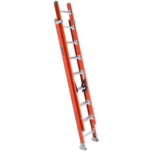 Multi-Section Extension Ladder, Max. Open Height, 13', Material, Fibreglass, Capacity, 300 lbs., Outside Width, 18.50", Weight, 34 lbs., Colour, Red