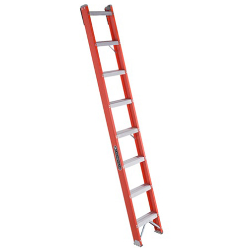 FH1000 Series Industrial Heavy-Duty Shelf Ladders, Nominal Height, 8', Material, Fibreglass, Capacity, 300 lbs., Outside Width, 15.25", Inside Width, 13-1/4"