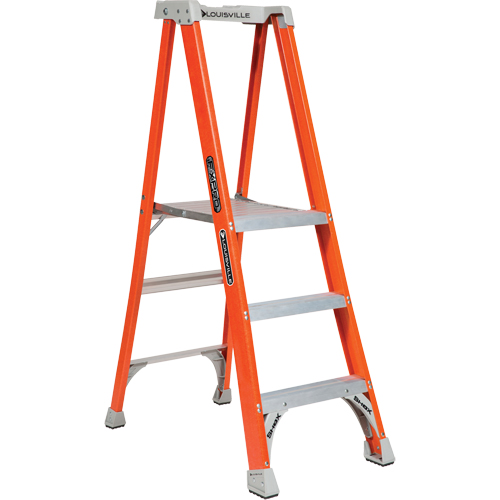 Industrial Heavy-Duty Pro Platform Stepladders (FXP1700 Series), Nominal Height, 3', Material, Fibreglass, Platform Height, 35", Capacity, 300 lbs., Platform Dimensions, 14 3/4" W x 21" D