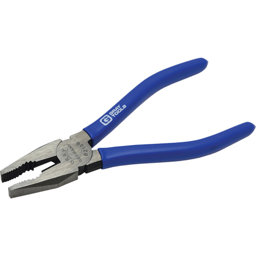 Lineman's Combination Pliers with Cutter Vinyl Grips, Overall Length, 6-1/4", Jaw Length, 1"