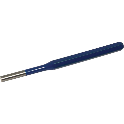 Pin Punch, Point Diameter, 5/16", Stock Size, 7/16", Overall Length, 6-1/2"