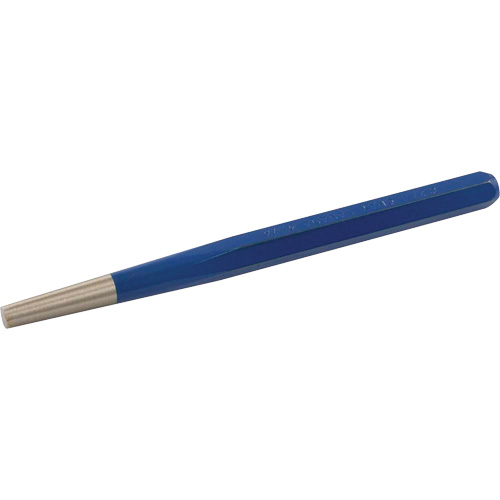 Taper Starter Punch, Point Diameter, 5/16", Stock Size, 1/2", Overall Length, 7"