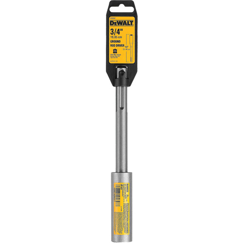 Ground Rod Driver, Length, 3/4", Shank Type, SDS Max