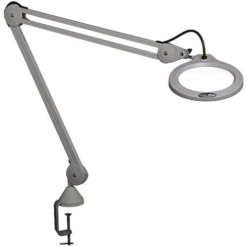 Magnifying Lamp, Arm Length, 45", Mounting Type, C-Clamp, Colour, Grey, Bulb Type, LED, Lumen Out, 700, Cord Length, 1.3'