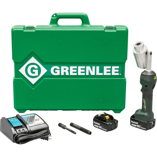 Intelli-Punch? Battery-Hydraulic Knockout Driver Kit, Punch Capacity, Up to 4", Output Force, 11 tons, Power Source, Cordless