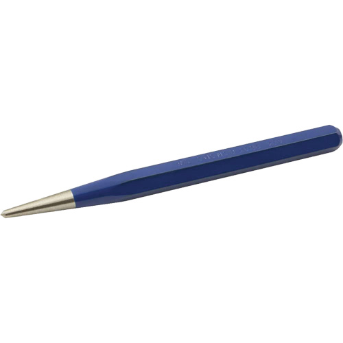 Centre Punch, Point Diameter, 1/8", Stock Size, 3/8", Overall Length, 5"